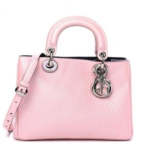 Christian Dior Metallic Bullcalf Mini Diorissimo Tote